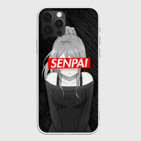 Чехол для iPhone 12 Pro с принтом Anime Senpai Girl  в Тюмени, силикон | область печати: задняя сторона чехла, без боковых панелей | ahegao | anime | manga | sempai | senpai | аниме | ахегао | манга | семпай | сенпай