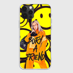 Чехол для iPhone 12 Pro Max с принтом Billie Eilish Выкинь Друга в Тюмени, Силикон |  | billie eilish | bury a friend | билли айлиш | надпись | певица | с надписью | цитата | цитаты