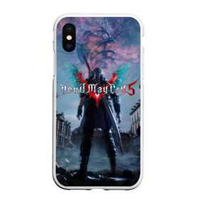 Чехол для iPhone XS Max матовый с принтом Devil May Cry 5 в Тюмени, Силикон | Область печати: задняя сторона чехла, без боковых панелей | cs go | devil may cry | dmc5 | game | logo | битва | бой | вой | игра | контр страйк | кровь | крылья | логотип | надпись | фантастика | фэнтази | экшен