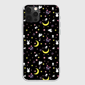 Чехол для iPhone 12 Pro Max с принтом Sailor Moon Pattern в Тюмени, Силикон |  | аниме | детский | зайчик | зая | звезды | кролик | луна в матроске | матросска | месяц | милота | милый | небо | паттерн | сейлор мун | черный