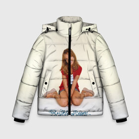 Зимняя куртка для мальчиков 3D с принтом Oldschool Britney в Тюмени, ткань верха — 100% полиэстер; подклад — 100% полиэстер, утеплитель — 100% полиэстер | длина ниже бедра, удлиненная спинка, воротник стойка и отстегивающийся капюшон. Есть боковые карманы с листочкой на кнопках, утяжки по низу изделия и внутренний карман на молнии. 

Предусмотрены светоотражающий принт на спинке, радужный светоотражающий элемент на пуллере молнии и на резинке для утяжки | britney | britneyspears | glitch | icon | jean | pop | princess | spears | usa | бритни | бритниспирс | глич | джин | поп | работа | спирс | сша