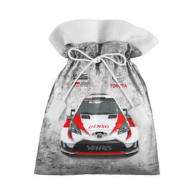 Подарочный 3D мешок с принтом WRC Toyota в Тюмени, 100% полиэстер | Размер: 29*39 см | Тематика изображения на принте: auto | car | championship | race | rally | toyota | world | wrc | авто | гонки | машина | ралли | трасса | трек | чемпионат