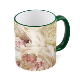 Кружка 3D с принтом Нежные Пионы в Тюмени, керамика | ёмкость 330 мл | букет | красивый | милый | пион | роза | розовый | розочка | свадебный | флористика | цветок | цветы