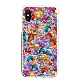 Чехол для iPhone XS Max матовый с принтом My Little Pony Ahegao в Тюмени, Силикон | Область печати: задняя сторона чехла, без боковых панелей | anime | mlp | аниме | ахегао | единорог | лошадь | мультфильм | паттерн | пони | правило 34 | стикербомбинг