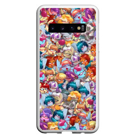 Чехол для Samsung Galaxy S10 с принтом My Little Pony Ahegao в Тюмени, Силикон | Область печати: задняя сторона чехла, без боковых панелей | anime | mlp | аниме | ахегао | единорог | лошадь | мультфильм | паттерн | пони | правило 34 | стикербомбинг