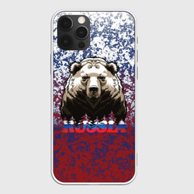 Чехол для iPhone 12 Pro Max с принтом Русский медведь в Тюмени, Силикон |  | russia | брызги красок | геральдика | медведь россия | надпись russia | надпись россия | российский флаг | россия | русский флаг | символика | триколор | флаг россии | я патриот | я русский