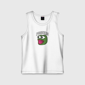 Детская майка хлопок с принтом Pepe в Тюмени,  |  | bad | dab | frog | good | kek | make pepe great again | pepe | sad | sad frog | vote for pepe | кек | лягушка | мем | мемы | пепе | со смыслом | фрог