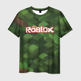 Мужская футболка 3D с принтом Roblox в Тюмени, 100% полиэфир | прямой крой, круглый вырез горловины, длина до линии бедер | play | roblox | детская | для детей | игра | онлайн | ребенку | роблокс | роболкс | симулятор