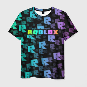 Мужская футболка 3D с принтом Roblox в Тюмени, 100% полиэфир | прямой крой, круглый вырез горловины, длина до линии бедер | roblox   массовая многопользовательская онлайн игра