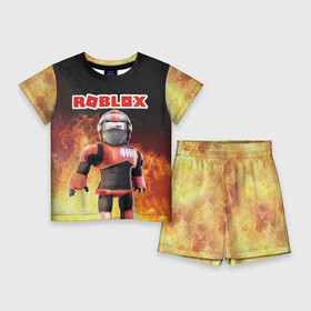 Детский костюм с шортами 3D с принтом Roblox в Тюмени,  |  | Тематика изображения на принте: roblox   массовая многопользовательская онлайн игра