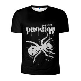 Мужская футболка 3D спортивная с принтом The Prodigy логотип в Тюмени, 100% полиэстер с улучшенными характеристиками | приталенный силуэт, круглая горловина, широкие плечи, сужается к линии бедра | 2019 | album | art | break | dance | logo | music | prodigy | брейк | граффити | группа | заставка | лого | логотип | музыка | муравей | новый альбом | обложка альбома | продиджи