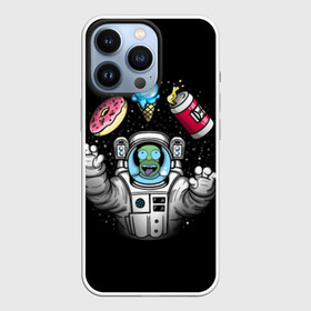 Чехол для iPhone 13 Pro с принтом Гомер в космосе в Тюмени,  |  | bart | homer | lisa | simpsons | space | барт | гомер | космос | пончик | симпсоны