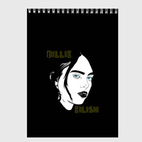 Скетчбук с принтом Billie Eilish в Тюмени, 100% бумага
 | 48 листов, плотность листов — 100 г/м2, плотность картонной обложки — 250 г/м2. Листы скреплены сверху удобной пружинной спиралью | at | billie | don’t | eilish | electronic | eyes | me | music | ocean | pirate | smile | synthpop | usa | айлиш | билли | музыка | пайрэт | синти поп | сша | электронная | электропоп