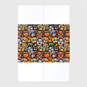 Магнитный плакат 2Х3 с принтом Веселые собаки в Тюмени, Полимерный материал с магнитным слоем | 6 деталей размером 9*9 см | бульдог | голубые глаза | доберман | животные | жирафы | котики | милые | олени | разноцветные | собаки | хаски | яркие