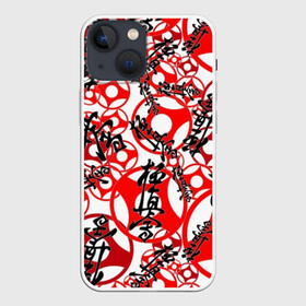 Чехол для iPhone 13 mini с принтом Каратэ киокушинкай в Тюмени,  |  | arts | black | fashion | hapkido | judo | karate | style | sym | taekwondo | white | белый | боевые | графика | дзюдо | дизайн | иероглифы | иллюстрация | искусства | картинка | киокушинкай | красный | мода | надпись | орнамент | рисунок