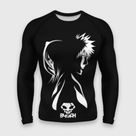 Мужской рашгард 3D с принтом BLEACH minimal в Тюмени,  |  | Тематика изображения на принте: anime | bleach | аниме | блич | ичиго | манга | маска | пустые | синигами | фэнтези