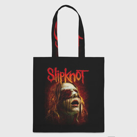 Шоппер 3D с принтом Slipknot в Тюмени, 100% полиэстер | Плотность: 200 г/м2; Размер: 34×35 см; Высота лямок: 30 см | альтернативный | американская | глэм | готик | гранж | группа | метал | модные | музыка | пост | рок | хард