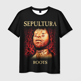 Мужская футболка 3D с принтом Sepultura в Тюмени, 100% полиэфир | прямой крой, круглый вырез горловины, длина до линии бедер | Тематика изображения на принте: sepultura | грув метал | группы | дэт метал | метал | музыка | рок | трэш метал