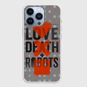 Чехол для iPhone 13 Pro с принтом LOVE DEATH + ROBOTS в Тюмени,  |  | Тематика изображения на принте: death | love death + robots | netflix | robots | любовь | нетфликс | роботы | сериал