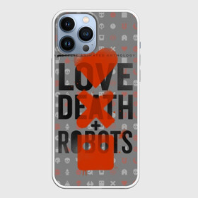 Чехол для iPhone 13 Pro Max с принтом LOVE DEATH + ROBOTS в Тюмени,  |  | Тематика изображения на принте: death | love death + robots | netflix | robots | любовь | нетфликс | роботы | сериал