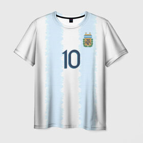 Мужская футболка 3D с принтом Messi Copa America 2019 в Тюмени, 100% полиэфир | прямой крой, круглый вырез горловины, длина до линии бедер | barcelona | champions | league | lionel | messi | spain | барселона | испания | лига | лионель | месси | чемпионов