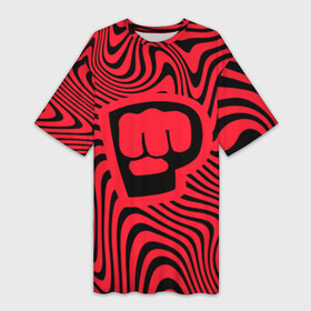 Платье-футболка 3D с принтом PewDiePie Logo в Тюмени,  |  | bro fist | pdp. | pewdiepie | блоггер | логотип | пьюдипай | ютуб | ютубер