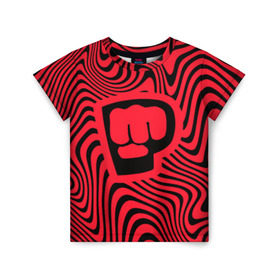 Детская футболка 3D с принтом PewDiePie Logo в Тюмени, 100% гипоаллергенный полиэфир | прямой крой, круглый вырез горловины, длина до линии бедер, чуть спущенное плечо, ткань немного тянется | bro fist | pdp. | pewdiepie | блоггер | логотип | пьюдипай | ютуб | ютубер
