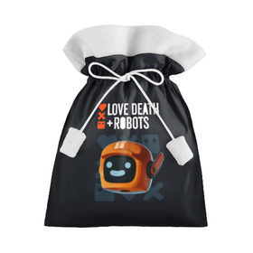 Подарочный 3D мешок с принтом Love, Death & Robots в Тюмени, 100% полиэстер | Размер: 29*39 см | cartoon | death | fantasy | heavy | horror | metal | miller | netflix | robots | tim | witness | любовь | миллер | мультфильм | робот | роботы | тим | ужасы | фэнтези