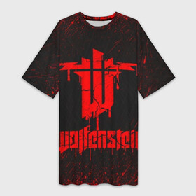 Платье-футболка 3D с принтом Wolfenstein в Тюмени,  |  | castle wolfenstein | game | machinegames | wolfenstein | волчий камень | вольфенштейн | игра