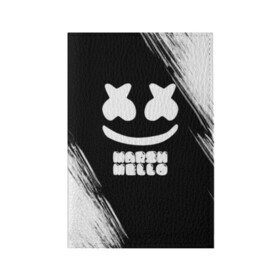 Обложка для паспорта матовая кожа с принтом Marshmello 4 в Тюмени, натуральная матовая кожа | размер 19,3 х 13,7 см; прозрачные пластиковые крепления | dj | fortnite | marshmello | music | дж | зефир | маршмелоу | музыка | форнайт | фортнайт