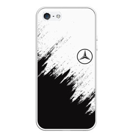 Чехол для iPhone 5/5S матовый с принтом Mercedes в Тюмени, Силикон | Область печати: задняя сторона чехла, без боковых панелей | amg | mercedes | авто | автомобиль | иномарка | логотип | машина | мерседес | текстура