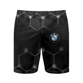 Мужские шорты 3D спортивные с принтом BMW в Тюмени,  |  | bmw | авто | автомобиль | бмв | логотип | машина | надпись | текстура