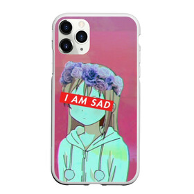 Чехол для iPhone 11 Pro матовый с принтом Sadness в Тюмени, Силикон |  | anime | cartoon | girl | girls | sad | sadness | trend | vaporwave | аниме | грусть | девушки | мультики | мультфильмы | тренды