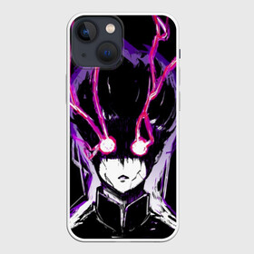 Чехол для iPhone 13 mini с принтом Шигэо Кагэяма 100 в Тюмени,  |  | mob | mob psycho 100 | shigeo kageyama | white t poison | моб психо 100 | шигэо кагэяма