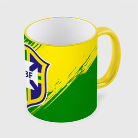 Кружка с полной запечаткой с принтом Бразилия в Тюмени, керамика | ёмкость 330 мл | brasil | brazil | бразилия | бразильская сборная | сборная бразилии | сборная бразилии по футболу | сборные | форма | футбол | футбольные сборные | чемпиона | чемпионат мира