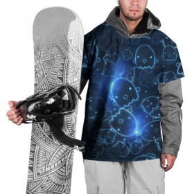 Накидка на куртку 3D с принтом Ghosty в Тюмени, 100% полиэстер |  | Тематика изображения на принте: абстракция | аниме | белый | кавай | каспер | милота | приведение | приведенька | призрак | свет | синий