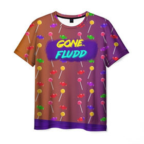 Мужская футболка 3D с принтом Gone.Fludd (art) 5 в Тюмени, 100% полиэфир | прямой крой, круглый вырез горловины, длина до линии бедер | Тематика изображения на принте: fludd | gone | gone.fludd | mambl | rap | гон флад | кубик льда | мамбл | реп | сахарный человек