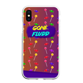 Чехол для iPhone XS Max матовый с принтом Gone Fludd (art) 5 в Тюмени, Силикон | Область печати: задняя сторона чехла, без боковых панелей | Тематика изображения на принте: fludd | gone | gone.fludd | mambl | rap | гон флад | кубик льда | мамбл | реп | сахарный человек