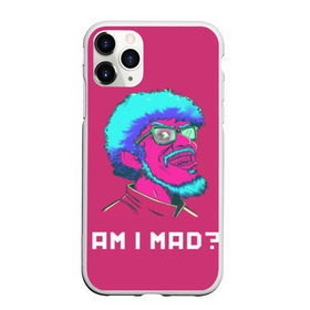 Чехол для iPhone 11 Pro Max матовый с принтом Am I MAD? в Тюмени, Силикон |  | game | games | hotline miami | mad | neon | rerto | retrowave | vhs | америка | безумие | игра | игры | неон | ретро | ретровейв | старое | хотлайн майами