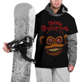 Накидка на куртку 3D с принтом Dark Deception 1 в Тюмени, 100% полиэстер |  | dark | dark deception | deception | five night | fnaf | game | horror | дарк десепшен | игра