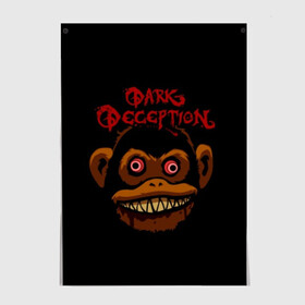 Постер с принтом Dark Deception 1 в Тюмени, 100% бумага
 | бумага, плотность 150 мг. Матовая, но за счет высокого коэффициента гладкости имеет небольшой блеск и дает на свету блики, но в отличии от глянцевой бумаги не покрыта лаком | dark | dark deception | deception | five night | fnaf | game | horror | дарк десепшен | игра