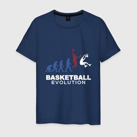 Мужская футболка хлопок с принтом Баскетбольная эволюция в Тюмени, 100% хлопок | прямой крой, круглый вырез горловины, длина до линии бедер, слегка спущенное плечо. | Тематика изображения на принте: and1 | basketball | coach | evolution | game | james | jordan | lebron | monkey | mvp | nba | player | slam dunk | sport | streetball | team | баскетбол | баскетболист | бросок | джеймс | джордан | игра | игрок | леброн | мяч | нба | обезьяна | 
