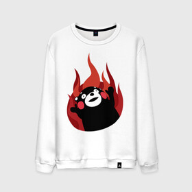 Мужской свитшот хлопок с принтом Kumamon поджигает в Тюмени, 100% хлопок |  | fire | for | glory | hell | japan | of course | ofc | satan | the | иероглифы | кумамон | медведь | огонь | пожар | япония