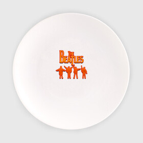 Тарелка с принтом The Beatles  в Тюмени, фарфор | диаметр - 210 мм
диаметр для нанесения принта - 120 мм | битлз | британская | группа | джон леннон | джордж харрисон | ливерпуль | пол маккартни | ринго старр | рок