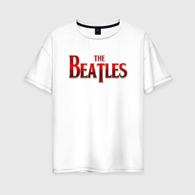Женская футболка хлопок Oversize с принтом The Beatles в Тюмени, 100% хлопок | свободный крой, круглый ворот, спущенный рукав, длина до линии бедер
 | битлз | британская | группа | джон леннон | джордж харрисон | ливерпуль | пол маккартни | ринго старр | рок