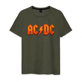 Мужская футболка хлопок с принтом AC/DC в Тюмени, 100% хлопок | прямой крой, круглый вырез горловины, длина до линии бедер, слегка спущенное плечо. | австралийская | ангус янг | блюз | группа | малькольм янг | рок | рок н ролл | стиви янг | хард