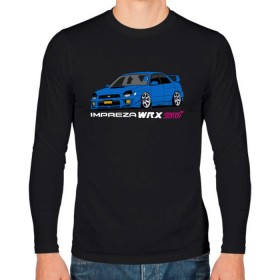 Мужской лонгслив хлопок с принтом Subaru Impreza WRX STI (GD) в Тюмени, 100% хлопок |  | impreza wrx sti | subaru | subaru impreza | subaru impreza wrx sti | wrx sti