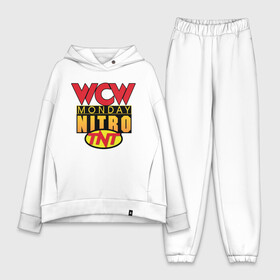 Женский костюм хлопок Oversize с принтом WCW Monday Night Nitro в Тюмени,  |  | nitro | wcw | wrestling | рестлинг