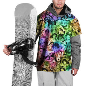 Накидка на куртку 3D с принтом Радуга ахегао в Тюмени, 100% полиэстер |  | Тематика изображения на принте: ahegao | anime | manga | аниме | ахегао | коллаж | манга | паттрен | цвет