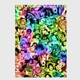 Скетчбук с принтом Радуга ахегао в Тюмени, 100% бумага
 | 48 листов, плотность листов — 100 г/м2, плотность картонной обложки — 250 г/м2. Листы скреплены сверху удобной пружинной спиралью | ahegao | anime | manga | аниме | ахегао | коллаж | манга | паттрен | цвет
